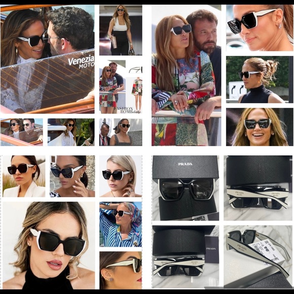 PRADA OR MAYBE J-LO SUNGLASSES, SHE HAS BEEN SEEN IN THIS PAIR EVERYWHERE - Picture 2 of 16